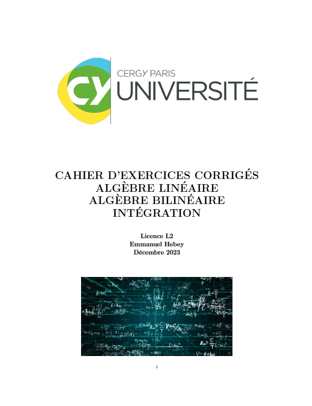 Cahier exercicies corrigs